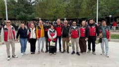 Çanakkale Etili köyünde Pilav Etkinliği’nde bir araya gelen motosiklet tutkunları