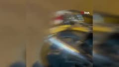 Aksaray Güzelyurt'ta motosikletin otomobile çarpması sonucu meydana gelen trafik kazası sonrası olay yeri