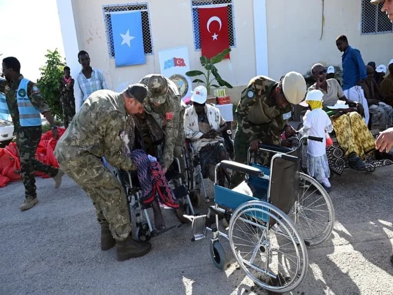 Milli Savunma Bakanlığı (MSB), Somali Türk Görev Kuvveti Komutanlığı tarafından Somali’de ihtiyaç sahibi gazi ve gazi ai