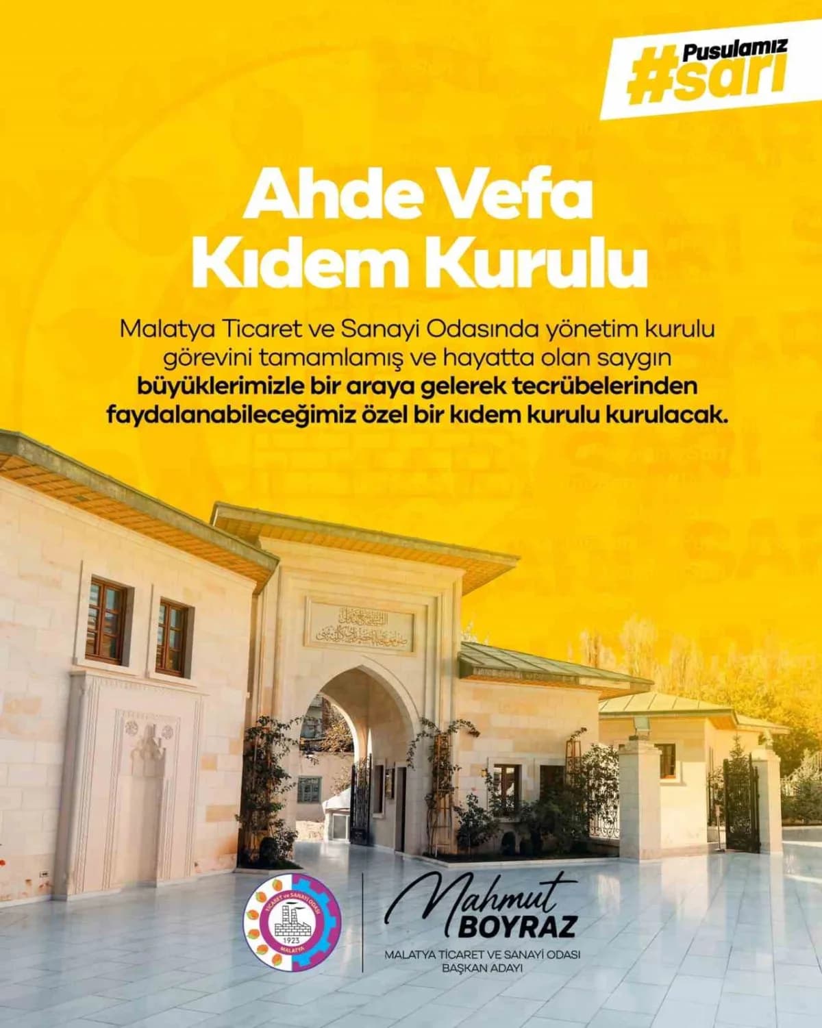 Mahmut Boyraz, MTSO için 6 projesini açıkladı