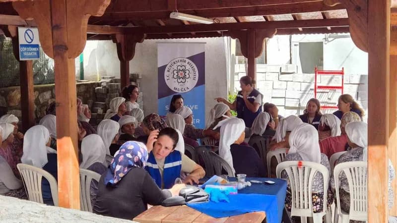 Muğla Büyükşehir Belediyesi 3-9 Eylül Halk Sağlığı Haftası’nda "Sağlık için Sahadayız" projesini Menteşe İlçesi Gökpınar