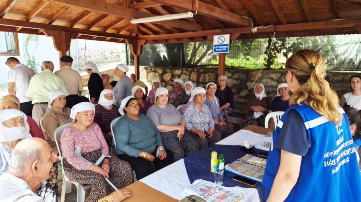 Muğla Büyükşehir Belediyesi 3-9 Eylül Halk Sağlığı Haftası’nda "Sağlık için Sahadayız" projesini Menteşe İlçesi Gökpınar