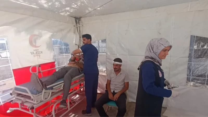 Van’ın Muradiye Devlet Hastanesi’nde muhtemel Afet ve Acil durumlara yönelik hazırlıkların güçlendirilmesi amacıyla düze