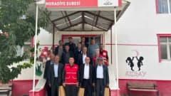 Muradiye İlçe Kızılay Şubesi'nde 19 Eylül Gaziler Günü kapsamında gaziler ve aileleriyle gerçekleştirilen programdan bir