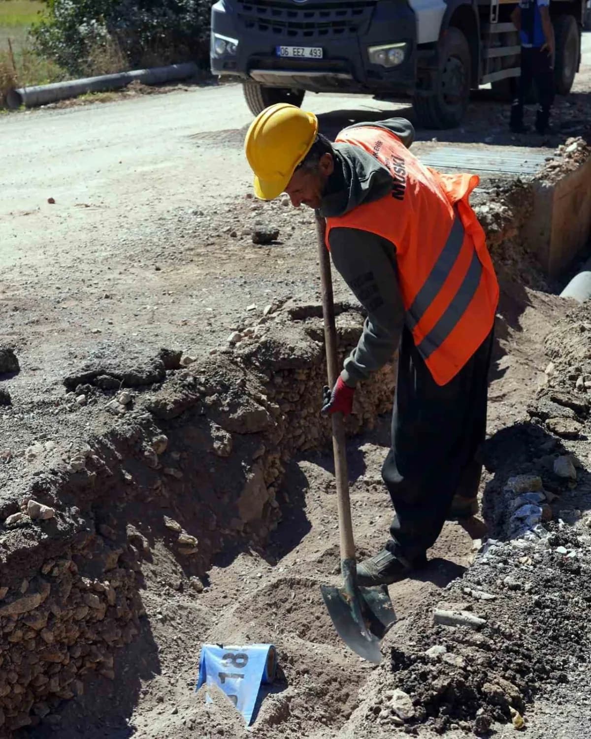 MUSKİ, Yerkesik Mahallesinde 6,5 kilometre Su isale hattını yeniliyor