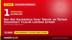Nar-Bel Narlıbahçe İmar Teknik ve Turizm Hizmetleri Tic. Ltd. Şti. okul öncesi öğretmeni alımı ilanı