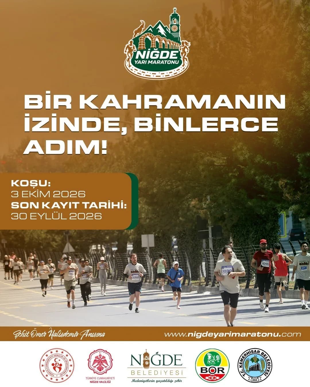 3. Geleneksel Doğuş Holding Niğde Yarı Maratonu Heyecanı 3 Ekim’de yaşanacak.