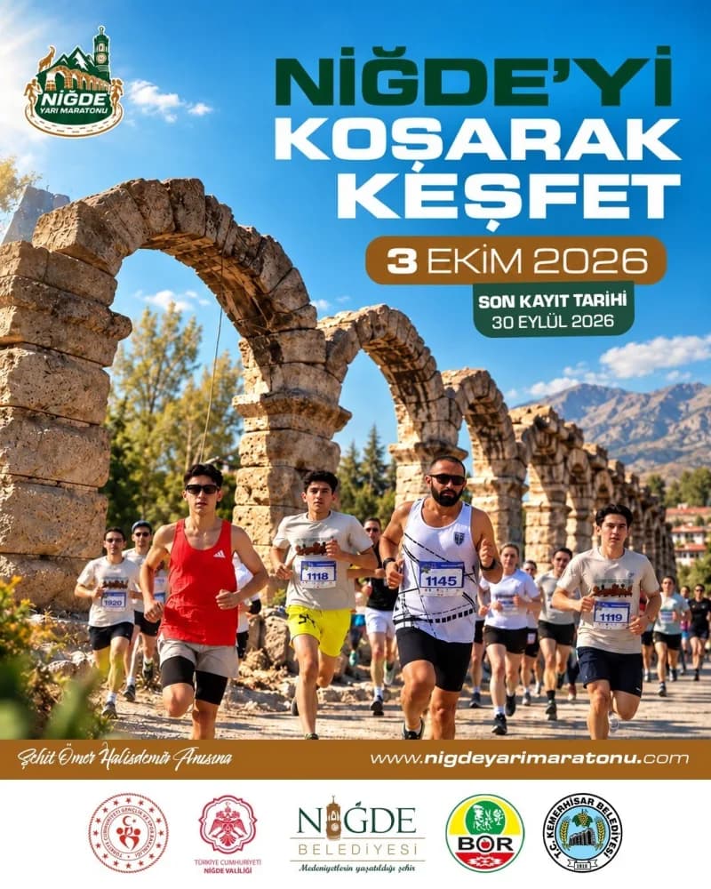 3. Geleneksel Doğuş Holding Niğde Yarı Maratonu Heyecanı 3 Ekim’de yaşanacak.