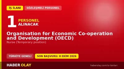 OECD Paris ofisinde geçici hemşire pozisyonu için personel alımı ilanı