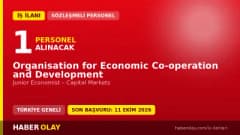 OECD Paris ofisi ve Junior Economist – Capital Markets pozisyonu için personel alımı ilanı