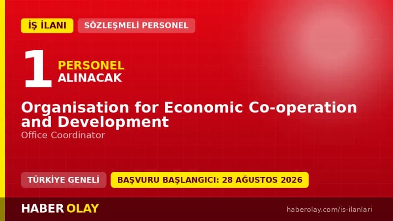 OECD Paris merkez ofisi binası ve çalışma ortamı, Office Coordinator alımı duyurusu