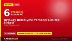 Ortaköy Belediyesi Personel Limited Şirketi 6 öğretmen alımı için başvuru adresi ve şartlar