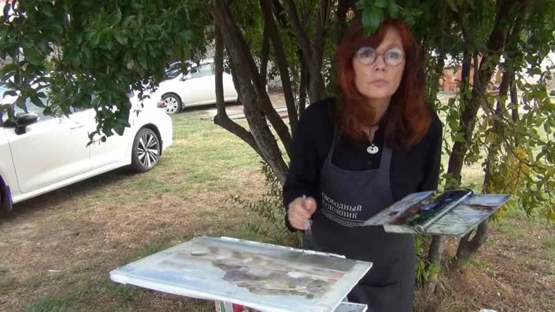 Farklı yerlerden gelen ressamlar osmancıkı resmetti