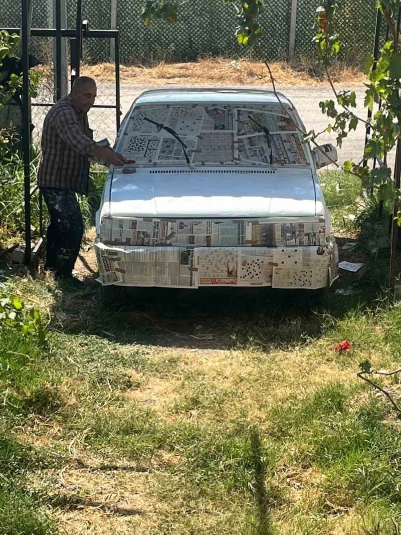 Kahramanmaraş’ta otomobilini boyatmak isteyen vatandaş, sanayide yaklaşık 80 bin liralık fiyat alınca boya, fırça ve boy