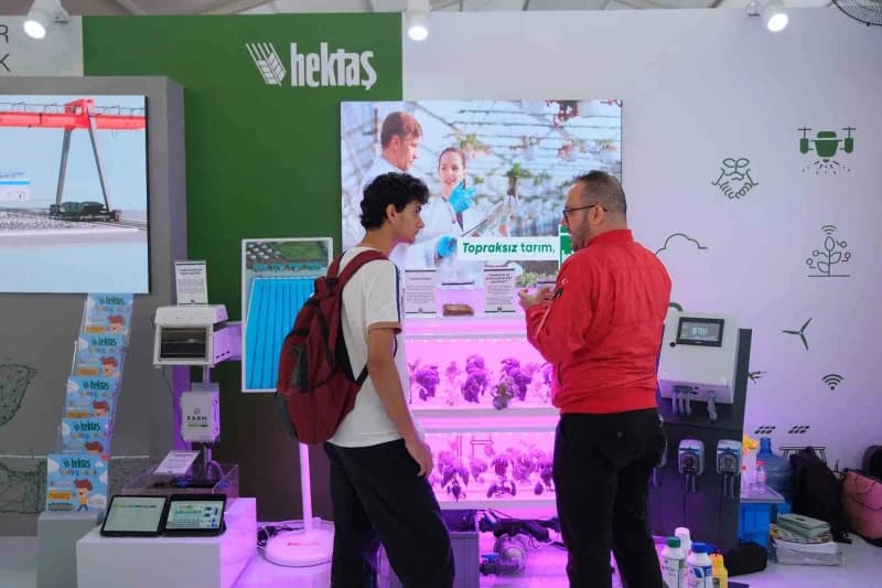 HEKTAŞ, festivalde dikey tarım uygulamaları ve tarımsal analiz sensörleriyle yer alacak.