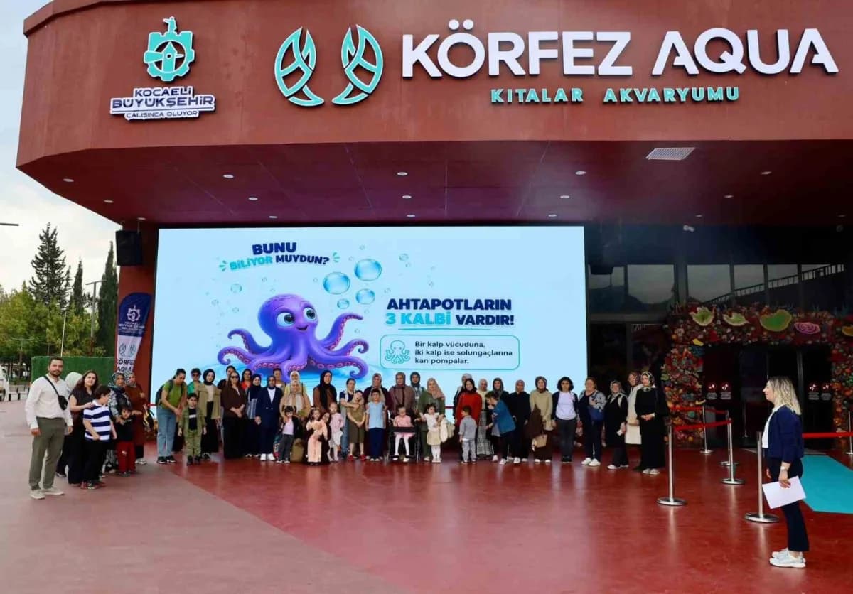 Körfez’de özel çocuklar akvaryum ve bilim merkezini ziyaret ederek su altı dünyasını ve bilim deneylerini keşfediyor