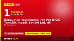 Özkayıhan Taşımacılık Afyonkarahisar İhsaniye 1 temizlik işçisi alımı ilanı