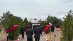 Kırklareli Babaeski Pancarköy Şehitliği'nde 1981'de şehit olan askerler için düzenlenen anma töreninden görüntü