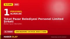 Pazar Belediyesi Personel Limited Şirketi beden işçisi alımı için başvuru detayları ve tarihleri
