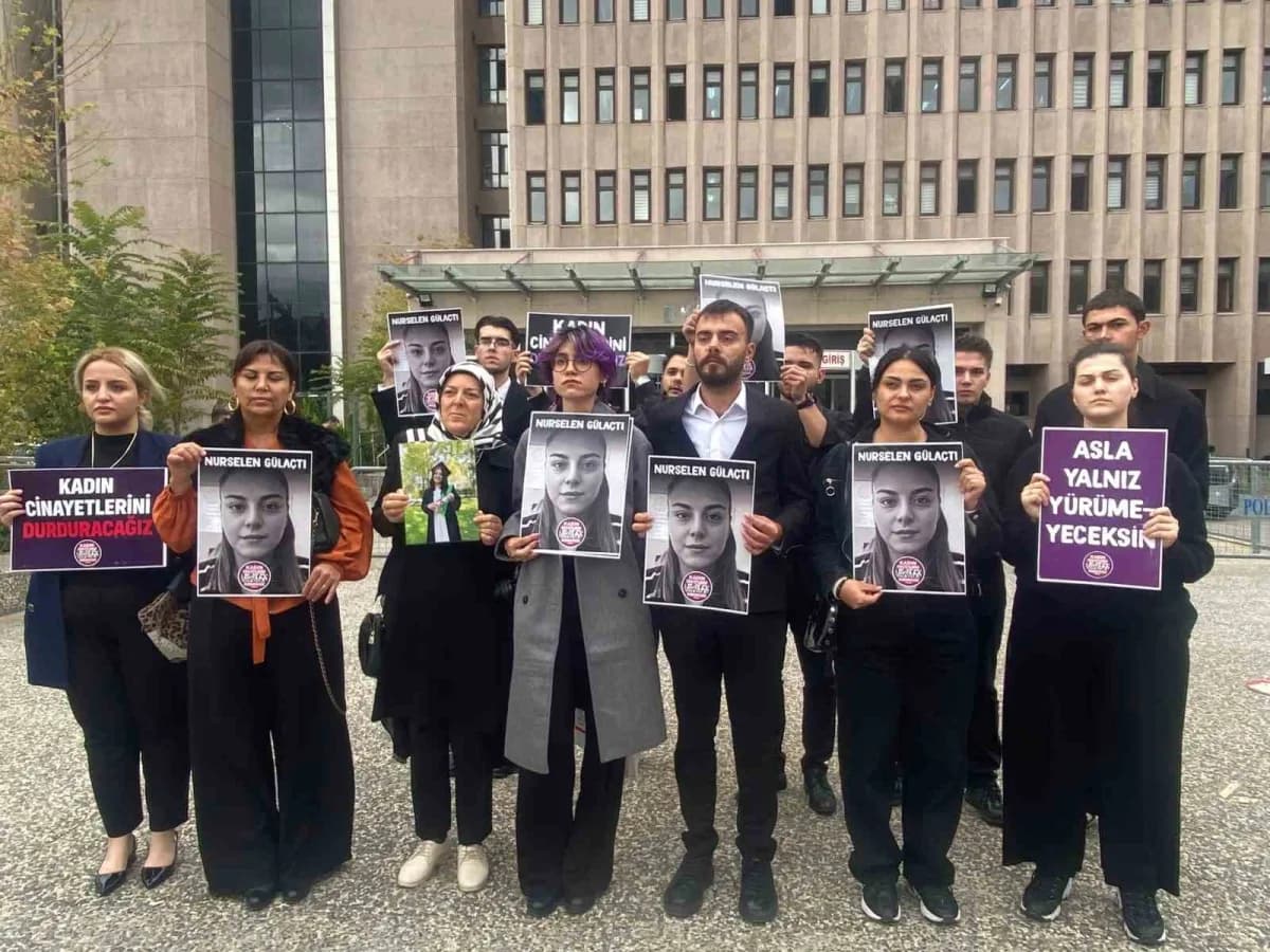Ankara’da psikolog Nurselen Gülaçtı cinayeti davasında mahkeme salonu ve duruşma görüntüsü