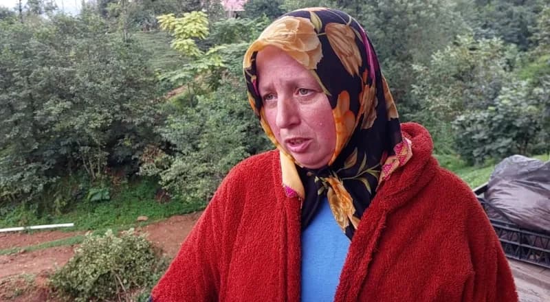 Sabah saatlerinde çay biçmek için uyanan eşinin durumu fark etmesiyle dışarı çıktıklarını dile getiren Ayşe Şimşek