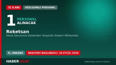 Roketsan Hava Savunma Sistemleri Aviyonik Sistem Mühendisi iş ilanı Ankara