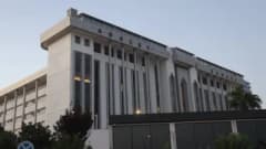 Hatay'da yıkılan Rönesans Rezidans davasının duruşma salonundan görüntü