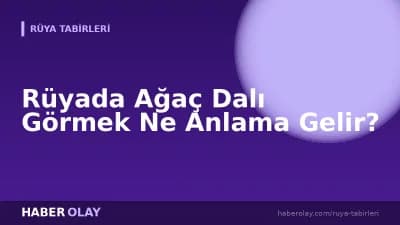 Rüyada Ağaç Dalı Görmek Ne Anlama Gelir?