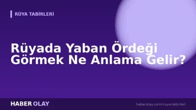 Rüyada Yaban Ördeği Görmek Ne Anlama Gelir?