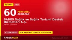 SADES Sağlık ve Sağlık Turizmi Destek Hizmetleri A.Ş. 60 kantin görevlisi alımı ilanı