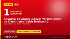 Sakarya Kaynarca SYDV geçici büro personeli alımı ilanı başvuru detayları