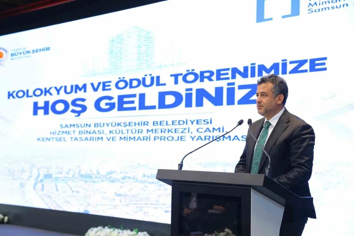 Samsun Büyükşehir Belediyesi Hizmet Binası mimari proje yarışması ödül töreni ve sergi alanı