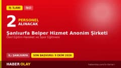 Şanlıurfa Belper Hizmet Anonim Şirketi özel eğitim hareket ve spor eğitmeni iş ilanı başvuru detayları