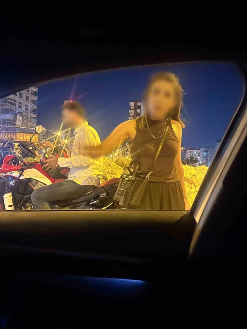 İ.a ve sevgilisinin Ömer Atılgan'ı tehdit ettiği iddia edilen an