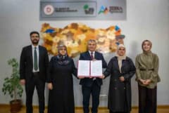 Sarıkamışlı kadınların çikolata üretimi için teknik destek imza töreni