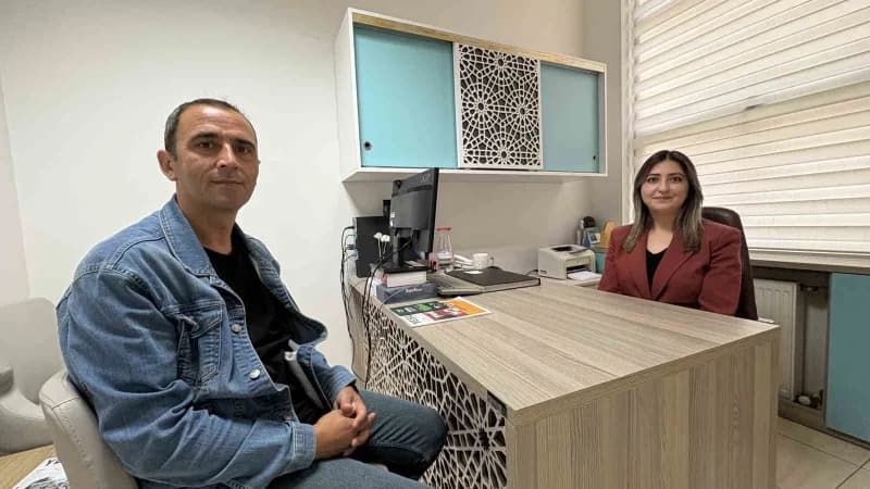 Çorum'da sigara bırakma polikliniğinde tedavi gören hasta ve sağlık personeli