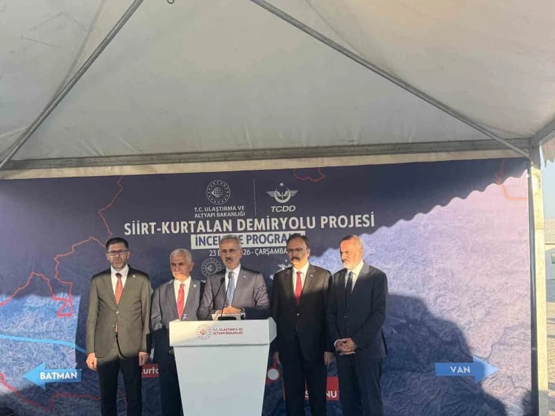 Siirt-Kurtalan Demir Yolu hattında fiziki gerçekleşme yüzde 30'u aşarak 2030 hedefine bir adım daha yaklaştı.