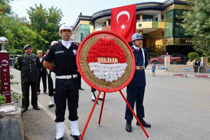 19 Eylül Gaziler Günü, Siirt'te düzenlenen tören ve çeşitli programlarla kutlandı.