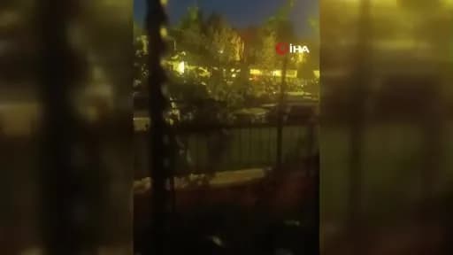 Ankara Sincan’da yediemin otoparkında araçların üzerinde zıplayan kişi