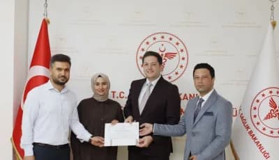 Sındırgı İlçe Sağlık Müdürlüğü KETEM Birimi çalışanlarına kanser taraması başarısı nedeniyle teşekkür belgesi takdim edi
