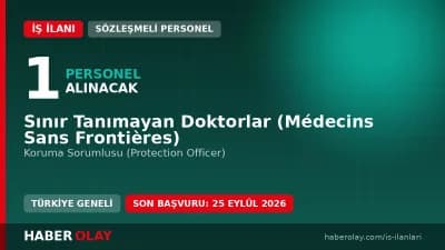 Sınır Tanımayan Doktorlar Koruma Sorumlusu pozisyonu için personel alımı ilanı