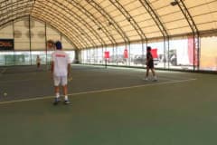 Şırnak’ta 5 ülkenin katılımıyla düzenlenen Uluslararası Cudi Cup Tenis Turnuvası tenis kortları ve sporcular