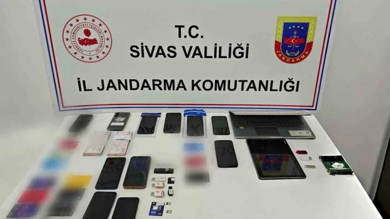 Sivas İl Jandarma Komutanlığı ekiplerince suç işlemek amacıyla örgüt kurma ve bilişim sistemleri kullanılarak nitelikli