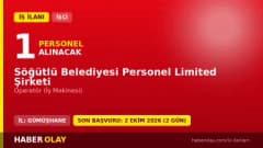 Söğütlü Belediyesi Personel Ltd. Şti. iş makinesi operatörü personel alımı ilanı