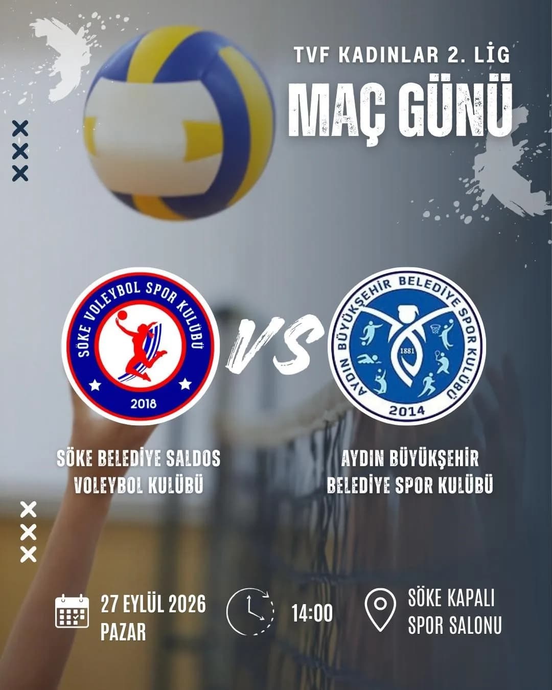Söke’nin başarılı voleybolcuları, yeni sezonda 2. Lig’de Play-off hedefiyle sahaya çıkmaya hazırlanıyor. Söke Belediye S