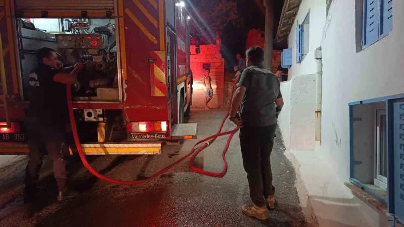Söke’de zirai alan yangını