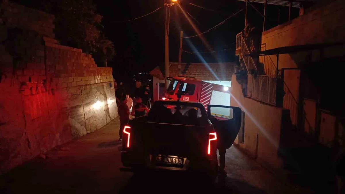 Söke’de zirai alan yangını