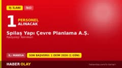 Spilaş Yapı Çevre Planlama A.Ş. Manisa'da radyoloji teknikeri iş ilanı
