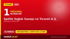 Spilife Sağlık A.Ş. Manisa'da 1 radyoloji teknikeri işçi alımı ilanı