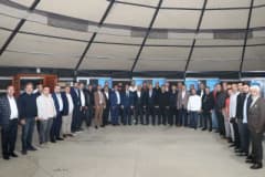 STSO Başkan Adayı Mustafa Eken, Altınyayla ve Ulaş ilçelerinde TSO üyeleriyle toplantı yaparken
